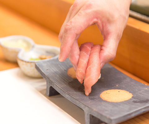 カウンター寿司ランチ